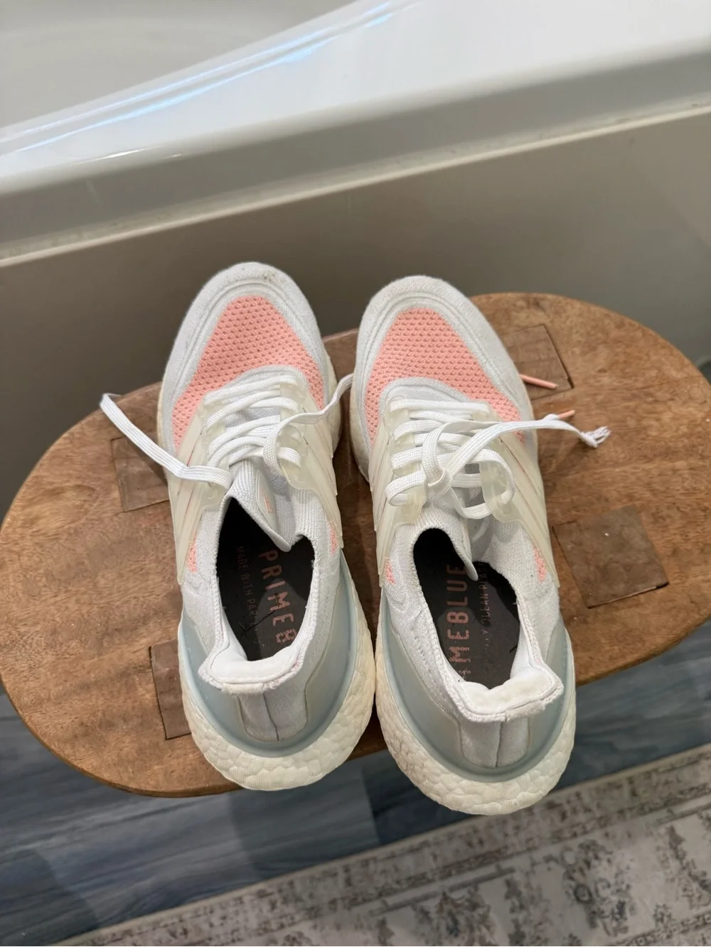adidas Women’s Running Sneakers - White & Pink Coral